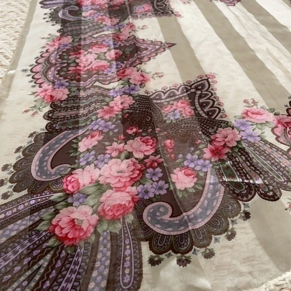 Hiroko for dozo silk square scarf